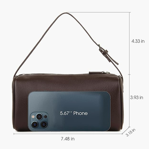 Bolsos <span class=keywords><strong>de</strong></span> Hombro Tipo Hobo <span class=keywords><strong>de</strong></span> Lujo Personalizables, Impermeables, Duraderos, con Cierre <span class=keywords><strong>de</strong></span> Cremallera, Correa Ajustable para Mujer, Logotipo con Transferencia Térmica - Product Image 2