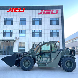 Manipulador telescópico de dirección 4WD, cargador de pluma telescópico, carretilla elevadora telescópica de servicio pesado de 3 toneladas a la venta - Product Image 3