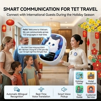 Dispositif de traduction AI portable en 133 langues, traduction vocale en temps réel pour l'hôtellerie, le tourisme, les affaires et la communication