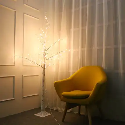 Fabrik Direkt verkauf Silber Birke Baum im Freien Led Baum Dekoration Licht