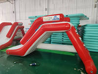 Toboggan Aquatique Gonflable Amusant pour SUP, Mur d'Escalade Aquatique Flottant pour Adultes et Enfants, Jeux de Parc Aquatique Flottant, Prix Réduit