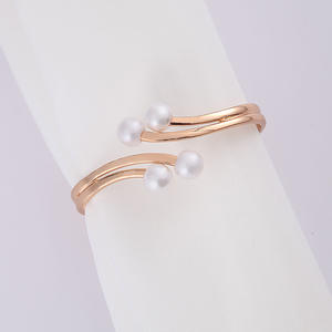 Boucle de rideau de luxe légère boucle de rideau en métal double perle pince de reliure de rideau en alliage doré créative moderne en gros - Product Image 2