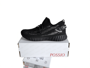 POSSIO Sneakers da Uomo Traspiranti in Maglia Stile Basket con Lacci Punta Rotonda per Tutte le Stagioni Suola in Gomma Intersuola in EVA Fodera in Rete - Product Image 1