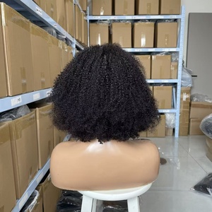 <span class=keywords><strong>Extensiones</strong></span> de Cabello Trenzado Brasileño <span class=keywords><strong>con</strong></span> Densidad del 300%, Color Natural, Peluca Corta Bob para Mujer, Encaje Transparente 13x4 - Product Image 5