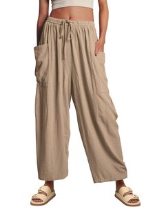 Productos de Tendencia 2026, Novedades, Pantalones Anchos de Cintura Alta con Pliegues, Pantalones Casuales Holgados de Lino - Product Image 1