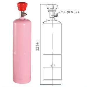 ISO11118 Estándar 1kg Vacío Propano Mini <span class=keywords><strong>LPG</strong></span> Cilindro de <span class=keywords><strong>gas</strong></span> con válvula - Product Image 2