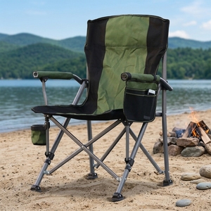 <span class=keywords><strong>Sillas</strong></span> Plegables Portátiles de Oxford 600D Modernas para Exteriores, Camping, Senderismo, <span class=keywords><strong>Playa</strong></span>, Pesca, Jardín, Picnic, Hotel, Respaldo Alto - Product Image 1