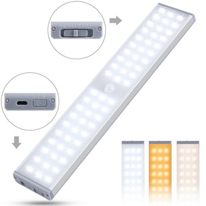 Lumière LED pour armoire EGH au design moderne, blanc chaud 3500K CCT, aluminium et plastique, pour cuisine, placard, salle de bain, chambre à coucher, 5V, certifiée ROHS - Product Image 2