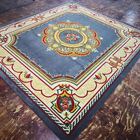 Tapis en laine touffeté à la main abstrait à poils élevés revêtement de sol en tapis nordique moderne pour salon vente directe d'usine