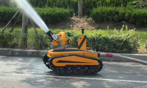 Robot Antincendio Elettrico RC Guoxing 'Little Kingkong' 40L/s con Cingoli in Gomma RXR-M40D-11KT, Portata <span class=keywords><strong>Acqua</strong></span> 65M, Autonomia 2H - Product Image 4