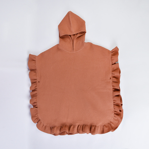 Vente en gros de serviette de plage poncho 100% coton biologique gaufré pour bébé design spécial sécurité pour enfant - Product Image 1