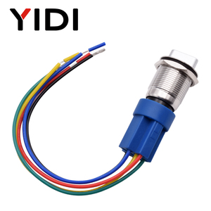 Rotary Selector <span class=keywords><strong>Switch</strong></span> 19mm 3/5/<span class=keywords><strong>6</strong></span>/8 <span class=keywords><strong>Pin</strong></span> Botão Trava 1NO1NC Metal Botão Interruptor LED de Aço Inoxidável On OFF Posição 2 3 - Product Image 6