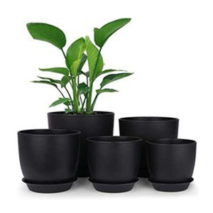 Colorful Mini Planter Pots Recycled Plastic Pot Perfect for Succulents Flowerpot Strong Reusable Plant Flower Herb Bed Flowerpot