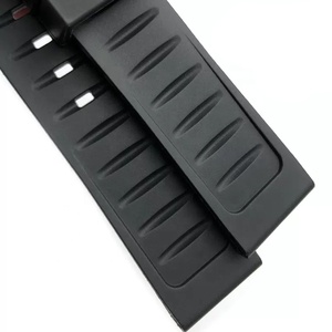 Correa de silicona negra de gama alta de 20mm y 22mm para correa de <span class=keywords><strong>reloj</strong></span> de goma <span class=keywords><strong>Heuer</strong></span> Watch Stripe - Product Image 6