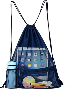 Custom Mesh <b>Drawstring</b> <b>Backpack</b> Breathable Unisex Logo Printed Sport Gym Promotional Cinch Bag Portable Daily Storage - Product Image 5
