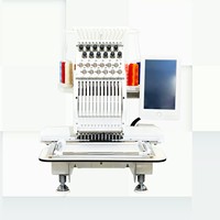 Machine à broder informatisée à tête unique pour casquettes, chapeaux, t-shirts, vêtements, broderie plate, mini-machine de bureau pour la maison et les petites entreprises, logo DST