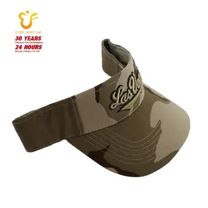 Ngụy Trang Thể Thao Mặt Trời Visor Mũ Tùy Chỉnh Thêu Logo Cotton Twill Bóng Có Thể Điều Chỉnh Mặt Trời Mũ Cho Nam Giới Phụ Nữ Mùa Hè Unisex Người Lớn