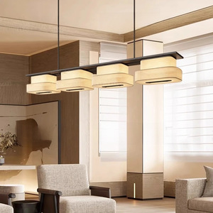 Lámpara colgante moderna larga negra E27 LED para sala de estar, villa, iluminación de escalera, garantía de 3 años - Product Image 4