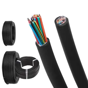 Cable de control resistente al fuego con revestimiento de PVC aislado de PVC de