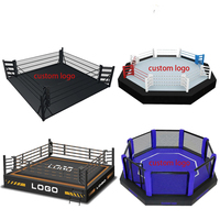 Maßgefertigter Stahl-MMA-Käfig Boxring 24x24 Professioneller Aufblasbarer Beweglicher Gebrauchter Boxring zum Verkauf