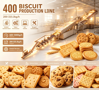 Équipement de production de biscuits automatique complet YJ-400, ligne de transformation industrielle de biscuits durs et mous, acier inoxydable 304, boulangerie