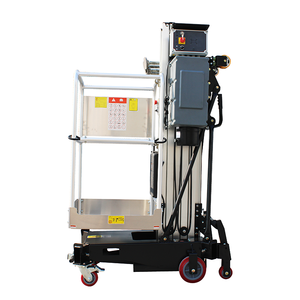 Plateforme élévatrice à flèche en alliage d'aluminium haute stabilité avec capacité de 150 kg pour le levage de matériaux sur chantier - Product Image 4