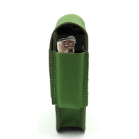 Portable en cuir Cig Case Litchi Grain cuir Cigarette stockage pour cigare et briquet cadeau pour mari père