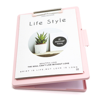 YUZMEI - Carpeta de Plástico Delgada para Archivos, Contenedor con Clip, Organizador de Documentos y Papel, Carpeta con Clip A4 con Almacenamiento
