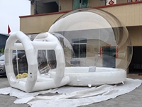 Dôme gonflable transparent en PVC WINSUN avec fond à thème, location de globe à neige pour fête à bulles, tente à air pour boule de neige, catégorie de produits