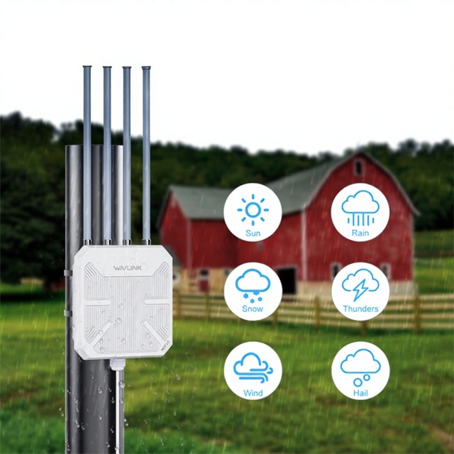WAVLINK WiFi6 Outdoor Courtyard RV Camping Park AX3000 Wireless Router WN573HX3 Amplifier Repeater