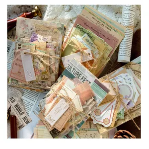 100 Hojas <span class=keywords><strong>de</strong></span> Papel Decorativo Vintage para Scrapbooking, Colección Retro, Material <span class=keywords><strong>de</strong></span> Papel <span class=keywords><strong>de</strong></span> Periódico Hecho a Mano para Manualidades y Diarios - Product Image 1