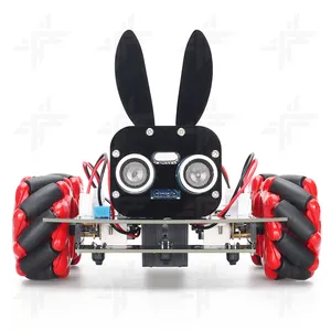 热卖兔子机器人汽车套件4WD智能汽车套件，适用于教育和制造商板的Arduino
