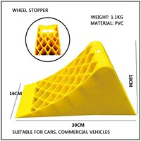 Cales de roue portables en plastique antidérapantes, blocs de freinage robustes pour voitures, camions, remorques, garages et parkings