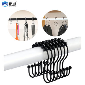 ตะขอแขวนผ้าม่านห้องน้ำสแตนเลสกันสนิมสองด้าน สำหรับบ้านและโรงแรม - Product Image 1