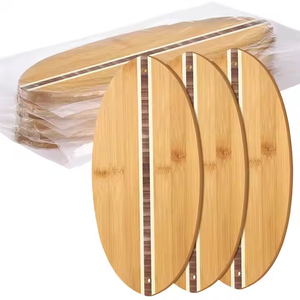 Tabla de Cortar de Madera con Forma de Tabla de Surf, Bandeja de Madera para Alimentos Orgánicos CY-019 - Product Image 5