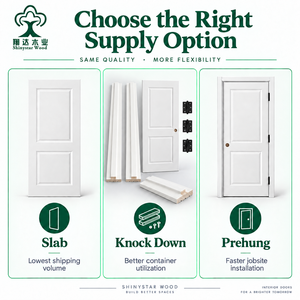 <span class=keywords><strong>Puertas</strong></span> Interiores <span class=keywords><strong>de</strong></span> 2 Paneles con Núcleo Hueco y Acabado Blanco para Proyectos <span class=keywords><strong>de</strong></span> Apartamentos, Venta al Por Mayor - Product Image 4