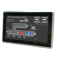 Milesgo 7 pouces HMI PLC tout en un prend en charge le moniteur BACnet à distance par le contrôle de programmation logique MQTT pour IOT Smart Building BTL