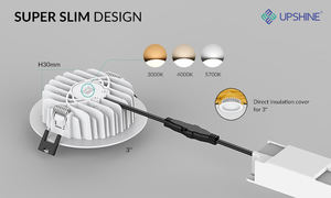 Downlight LED Ultrafino Empotrable de Alta Eficiencia de 7W IP54, Regulable - Product Image 4