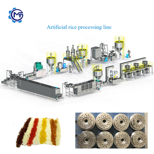 Línea de procesamiento de arroz instantáneo con control automático PLC, máquina para granos de arroz fortificados - Product Image 6