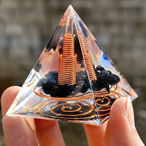 ที่หยดหินคริสตัลทรงพีระมิดหินออบซิเดียนหรูหราประดับโต๊ะ - Product Image 4