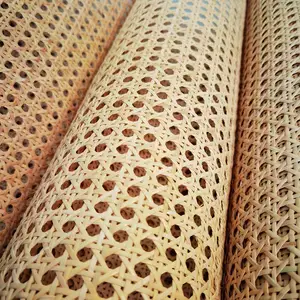 Factory Price Fast Delivery Natural Mesh Rattan Cane Webbing Roll Woven Webbing Cane