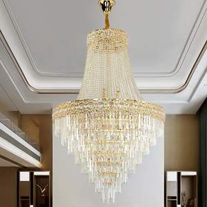 Customized Large Long <b>Chandeliers</b> for Hotel Lobby Hall Staircase Villas High Ceilings Decorative Pendant <b>Lights</b> - Product Image 1