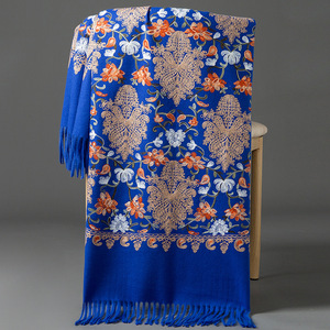 Custom Nepal Embroidery <strong>Paisley</strong> Ethnic Warm Winter <strong>Scarf</strong> Hijab <strong>Pashmina</strong> <strong>Scarf</strong> Shawls Wool Cashmere <strong>Scarf</strong> for Women - Product Image 5