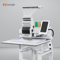 HONRAIN Nouvelle machine à broder les casquettes informatisée à tête unique avec écran tactile de 10 pouces |   Équipement industriel automatique pour chapeaux et t-shirts