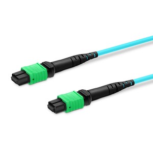 Jumper MTP, MTP-16 APC (femelle) vers MTP-16 APC (femelle), 16 fibres, multimode (OM3), double catégories (OFNR/LSZH), <span class=keywords><strong>crossover</strong></span> max. 0,35 dB - Product Image 3