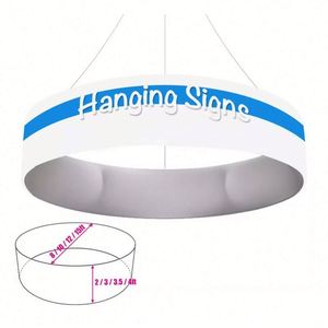 Round Sky <b>Box</b> Advertising Display Hanging Sign Circle Ceiling Hanging Banner Accessory for Trade Show Events - Product Image 6