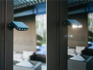 Luci del sensore di movimento solare IP65 impermeabili da parete di sicurezza solare all'aperto <span class=keywords><strong>3</strong></span> modalità, luci di inondazione solari regolabili - Product Image 5
