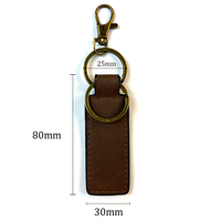 Porte-clés en cuir PU de luxe avec logo personnalisé en relief, en gros, pour cadeaux d'entreprise et souvenirs d'événements professionnels