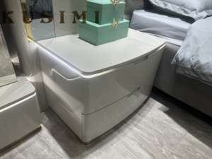 Set Camera da Letto Moderno di Lusso Imbottito con Letto Contenitore Matrimoniale o <span class=keywords><strong>Queen</strong></span> <span class=keywords><strong>Size</strong></span> - Vendita Diretta dalla Fabbrica - Product Image 4