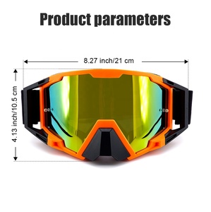 Gafas de Motociclismo Ajustables UV400 con Marco de TPU, Gafas Deportivas para Motocross, Dirt Bike, Quad, ATV, <span class=keywords><strong>Enduro</strong></span> - Product Image 5